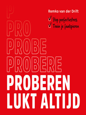 cover image of Proberen lukt altijd